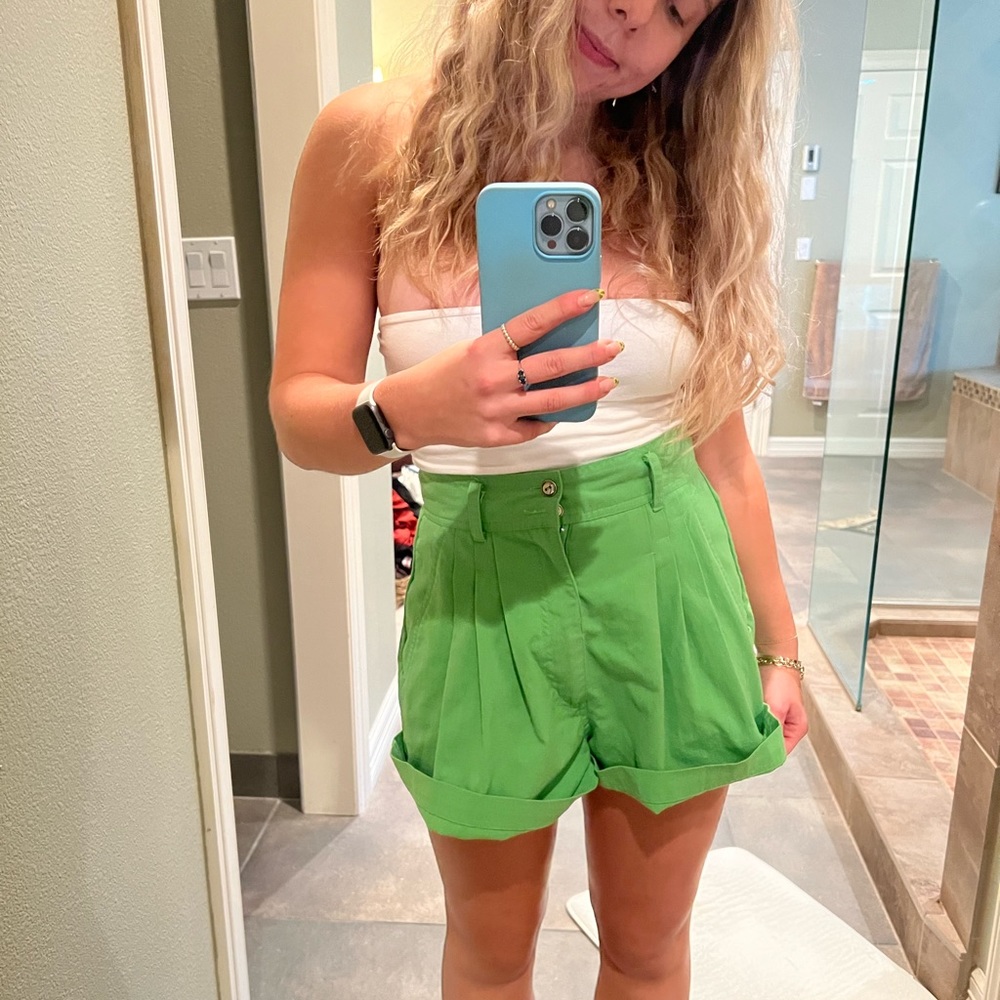 Green shorts